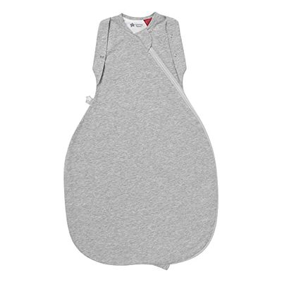 Tommee Tippee The Original Grobag Bolsa para Bebés, Diseño Saludable para la Cadera, Tejido Suave Rico en Algodón, 3-6m, 1.0 TOG, Sky Grey Marl