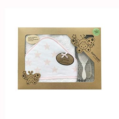 Duffi Baby 0895-06 Couche de Bain + Brosse + Peigne Rose Filles