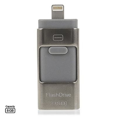 Silica dms078silver8 – iFlash Drive per Android e iOS 8 GB, Colore: Silver