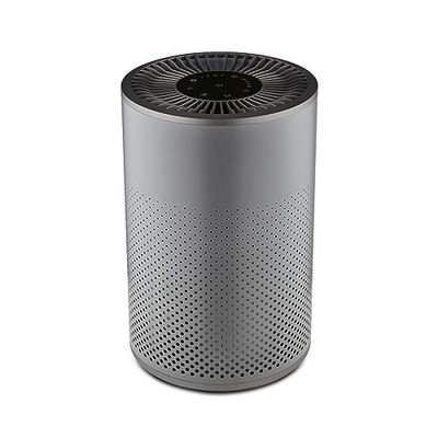 TOWER T673000 Desktop Air Purifier, Powerful HEPA 13 Filter with Multicolour Mood Lighting, Slate Grey and Titanium