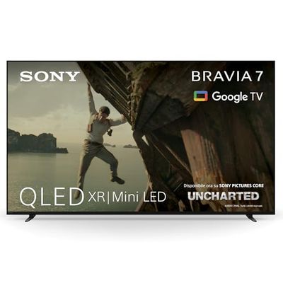 Sony BRAVIA 7 QLED (XR l Mini LED) 85 pollici 4K HDR Google Smart TV | Gaming menu per PlayStation 5, IMAX Enhanced, Dolby Vision Atmos, Chromecast, AirPlay, 120Hz 85XR70