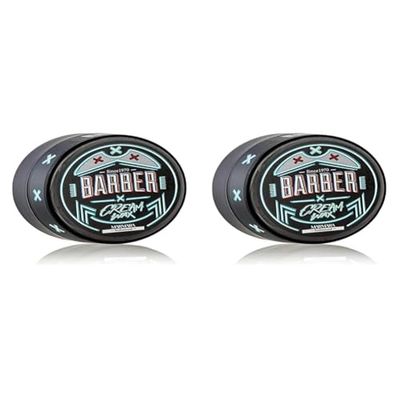 BARBER MARMARA CREAM Hair Wax 150 ml de cire capillaire en crème avec de la cire de fibres aspect mouillé (Lot de 2)