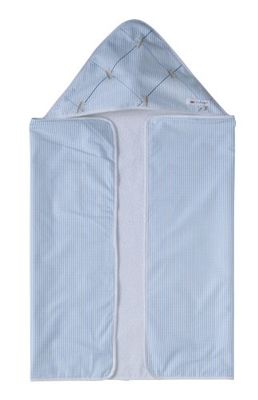 Nicolientje 700707 handdoek met capuchon, 65 x 95 cm, blauw