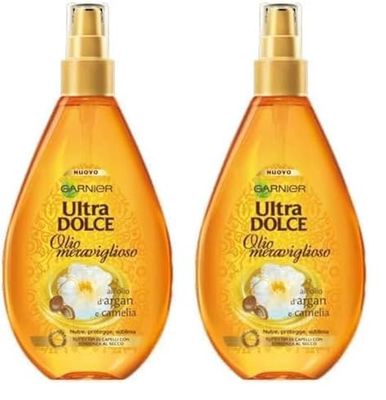 Garnier Olio per Capelli Ultra Dolce Meraviglioso, 150ml (Confezione da 2)