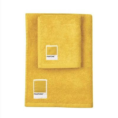 Pantone Badhanddoeken voor bad en bidet van badstof, 100% puur katoen, Öko-Tex-gecertificeerd, set handdoeken voor gezicht en gasten, 50 x 100 en 40 x 50 cm, zacht, absorberend, ook geschikt als