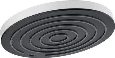hansgrohe Pulsify S - Soffione doccia a risparmio idrico 8,4 l/min (EcoSmart), Doccia a pioggia rotondo (260 mm) con 1 getto, con funzione anticalcare, bianco opaco, 24141700