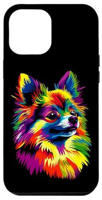Pomerania Popart Arcobaleno Colori Pom Spitz Cane Custodia per iPhone 12 Pro Max