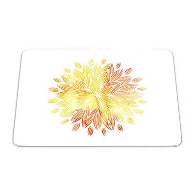Bonamaison, Tappetino per il mouse rettangolare con stampa digitale, antiscivolo, per ufficio e casa, dimensioni: 22 x 18 cm