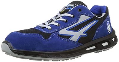 U-Power Red Lion sapatos de segurança unissexo leves flexíveis anti-furos com inserção Infinergy biqueira - alumínio cinzento e verde, Preto, 36 UE