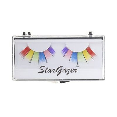 Stargazer False Eye Lashes style 9, synthetic lash pair includes glue.