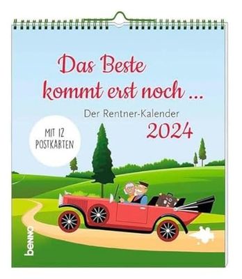 Das Beste kommt erst noch 2024: Der Rentner-Kalender mit 12 Postkarten