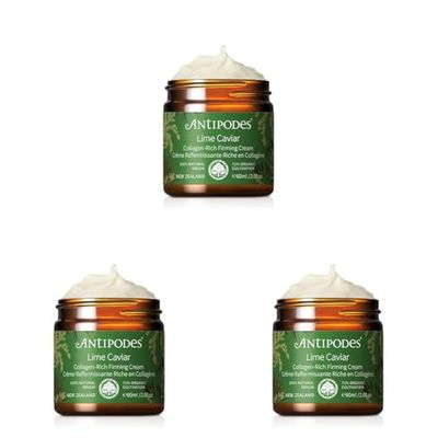 Lime Caviar Collagen-Rich Firming Day Cream – Sepilift™ DPHP Peptide & Lime Caviar Extract – Anti-Aging Moisturiser – Dry Skin, Mature Skin & All Skin Types – 60ml (Pack of 3)
