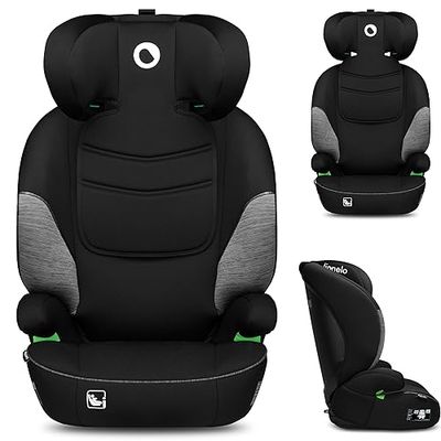 Lionelo Lars i-Size: Autostoeltje voor Kinderen 100-150 cm - Nieuwste R129 Norm, 10-Standen Verstelbare Hoofdsteun, Memory Foam, Schokabsorberend EPE Zitje, Veilige 3-Punts Gordelbevestiging