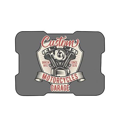 Bonamaison, Tappetino per mouse con stampa digitale, fondo antiscivolo, per ufficio e casa, dimensioni: 22 x 18 cm