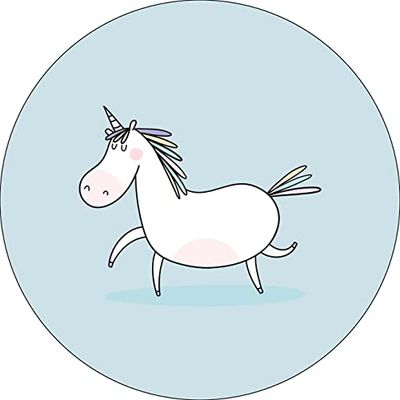 Bonateks, Ronde digitaal bedrukte muismat, antislip onderkant, voor kantoor en thuis, diameter: 22 cm