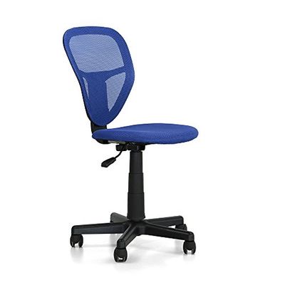 Italian Concept 85 stoel Task, gelakt metaal, polypropyleen, polyurethaan, textuur, blauw, 40 x 49 x 91,5 cm