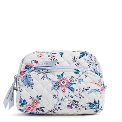 Vera Bradley Bolsa organizadora de Maquillaje Mediana de algodón para Mujer, diseño Floral Magnifique, Talla única, Magnifique Floral, Talla única, Bolsa organizadora de Maquillaje Mediana de algodón