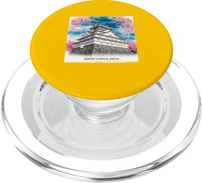 Flor de cerezo de Japón del castillo Himeji PopSockets PopGrip para MagSafe