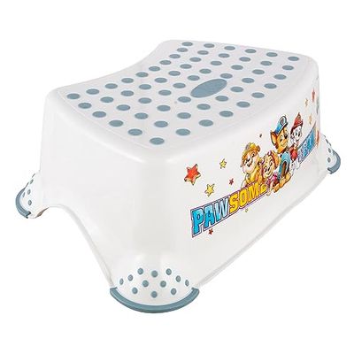 keeeper Opstapje, krukje met Paw Patrol, vanaf ca. 3 tot ca. 14 jaar, antislip-oppervlak, Tomek, wit