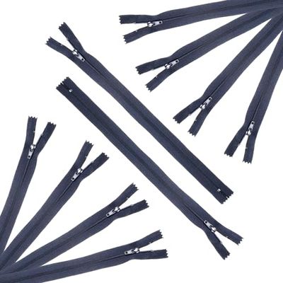 Trimz Lot de 10 Fermetures éclair unidirectionnelles avec Dents de 4 mm, Polyester, 30 cm