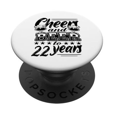 22 cumpleaños 22 cumpleaños hombre 22 cumpleaños papá PopSockets PopGrip Adhesivo