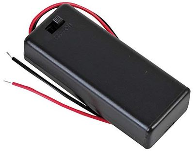 Pro Power PP002101 Enclosed 2x AAA Battery Holder with Wire Leads and On/Off Switch