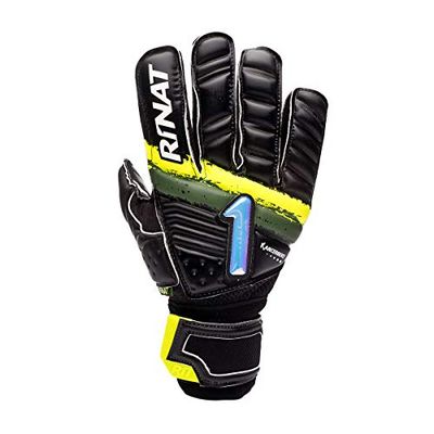 Rinat Kancerbero Invictus Semi, Guanto da Portiere Unisex – Adulto, Nero/Verde, 7