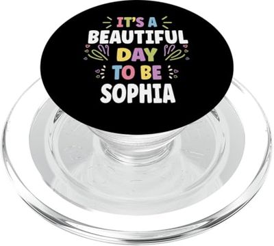 SOPHIE Personalized Name Beautiful Day SOPHIE PopSockets PopGrip for MagSafe