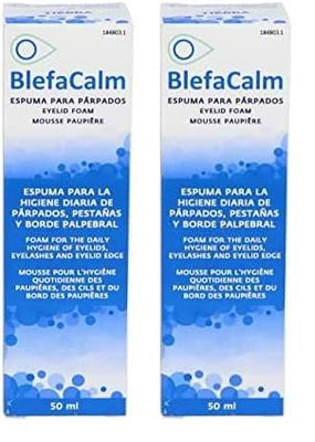 Terdra Espuma palpebral blefacalm 50 ml (Paquete de 2)