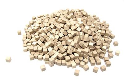 WISSNER active learning Units 1000 pieces, made Out of RE-Wood, In a Poly Bag