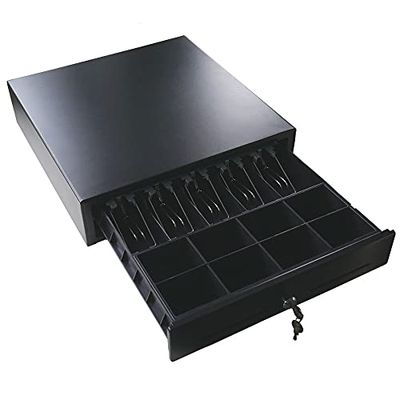 Cajón Bajo Mesa para Dinero, Mediano, Económico, con 5 Compartimentos para Billetes, Seguridad de Dinero, HDWR HD-KER41