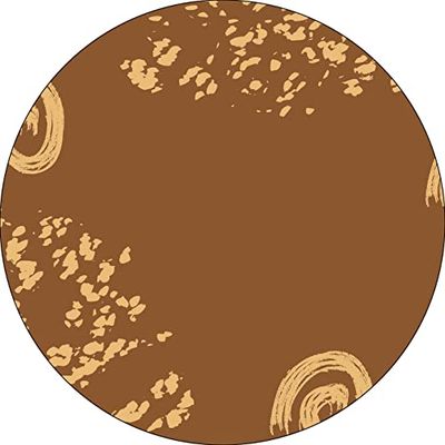Bonateks, Ronde digitaal bedrukte muismat, antislip onderkant, voor kantoor en thuis, diameter: 22 cm