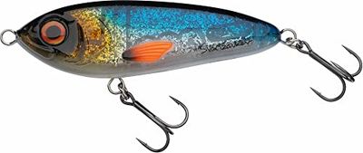 Abu Garcia Svartzonker McTracer Hybrid Jerkbait - Señuelo Blando y Duro para la Pesca del Lucio, la Perca y la Trucha Pesca en Agua Dulce y Salada, Blue Sunrise 12,5 cm