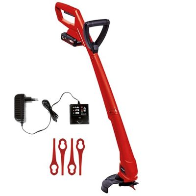 Einhell draadloze grastrimmer GC-CT 18/24 Li P Power X-Change (Li-ion, 18 V, 8.500 min-^1, 24 cm, extra handgreep, plastic behuizing, incl. 20 plastic messen, incl. 1,5 Ah batterij en oplader)