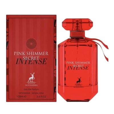 Maison Alhambra Pink Shimmer Secret Intense Eau De Parfum 100ml 3.4 FL OZ