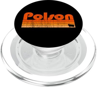 Polson, Montana, estilo retro de los 80 PopSockets PopGrip para MagSafe