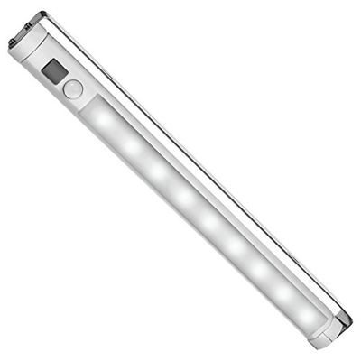 Maclean Candeeiro fluorescente para cozinha MCE166, para armário, 9 LED, SWD com PIR 120 graus. Detector de movimento com rotação de 360 °
