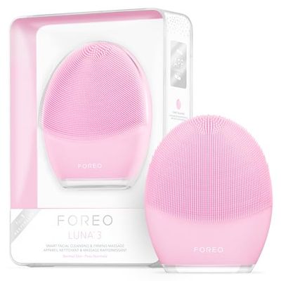 Foreo Luna 3 Gezichtsreinigingsborstel en Verstevigend Massageapparaat voor Thuis, 3.56 x 8.38 x 10.16 cm, Roze