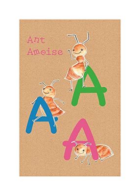 Komar PURE Boutique - Stampa artistica da parete, motivo: ABC Animal A, dimensioni: 50 x 70 cm (senza cornice)