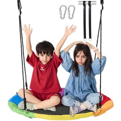VEVOR- Tree Swing, Multicolor, φ 40" x 2" (Columpio de árbol 40inches)