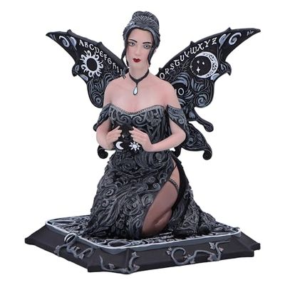 Nemesis Now Spirit Board figurka wróżki 15 cm, żywica, czarna, wróżka Twist na klasycznym wzorze, gotycki alternatywny prezent wróżki, odlewana w najlepszej żywicy, fachowo ręcznie malowana