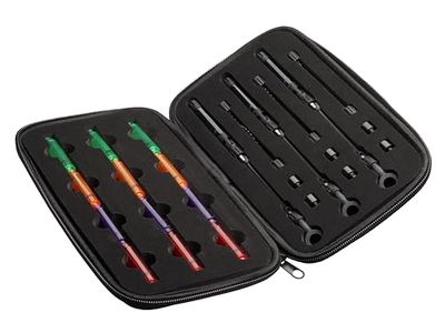 JRC X-Lite Slim Indicator Bite Indicator Set — Superkänsliga och mångsidiga bitindikatorer gjorda med en innovativ smal design. För användning med både flätad och monofilamentlinning