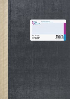 König & Ebhardt 8614124 Carnet de travail ligné ligné 80 g/m² 192 feuilles avec reliure latérale