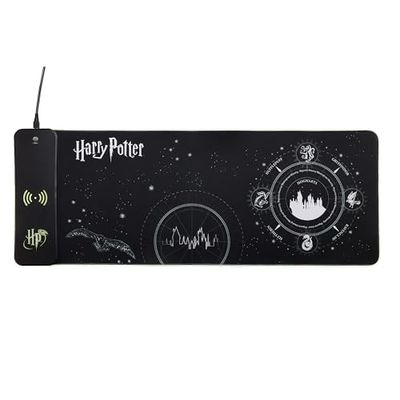 Harry Potter XL RGB Gaming-muismat met 15 W draadloze oplader | aanpasbare led, antislip, waterafstotend