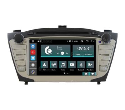 Konkretne radio samochodowe dla Hyundai IX35 z GPS, kamerą i standardowym wzmacniaczem (mały lcd) Android GPS Bluetooth WiFi USB DAB+ Touchscreen 7" 8core Carplay AndroidAuto