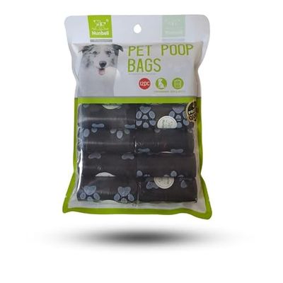 Wkłady do worków dla psów | CZARNE worki na odchody | 12 wkładów | Pet Poop Bags