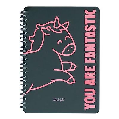 Mr. Wonderful Black unicorn a5 notebook you are fantastic