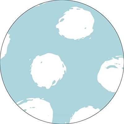 Bonateks, Ronde digitaal bedrukte muismat, antislip onderkant, voor kantoor en thuis, diameter: 22 cm