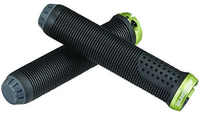 Spank Grips Spike 33 Poignées VTT Mixte Adulte, Black/Green