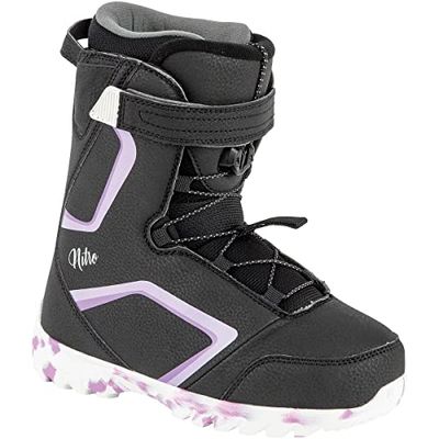 Nitro Droid Qls Botas de Snowboard, Niños, Blk-Purple-White, 215